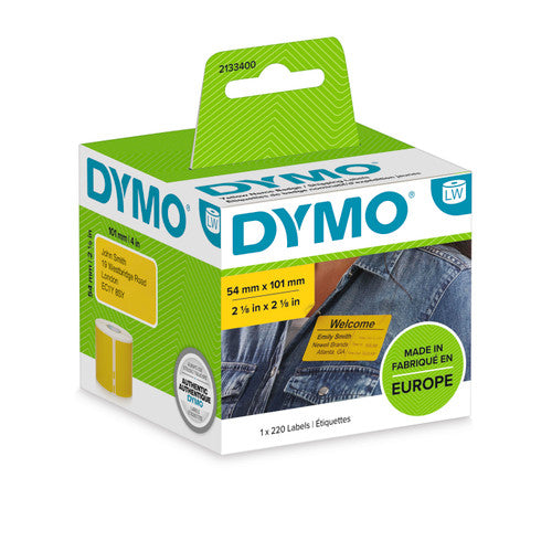 Dymo LabelWriter Shipping Labels Yellow 54 x 101mm Single Roll 220 Labels