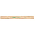 Celco Wooden Ruler Unpolished Green 30cm