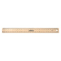Celco Wooden Ruler Polished Drilled 30cm