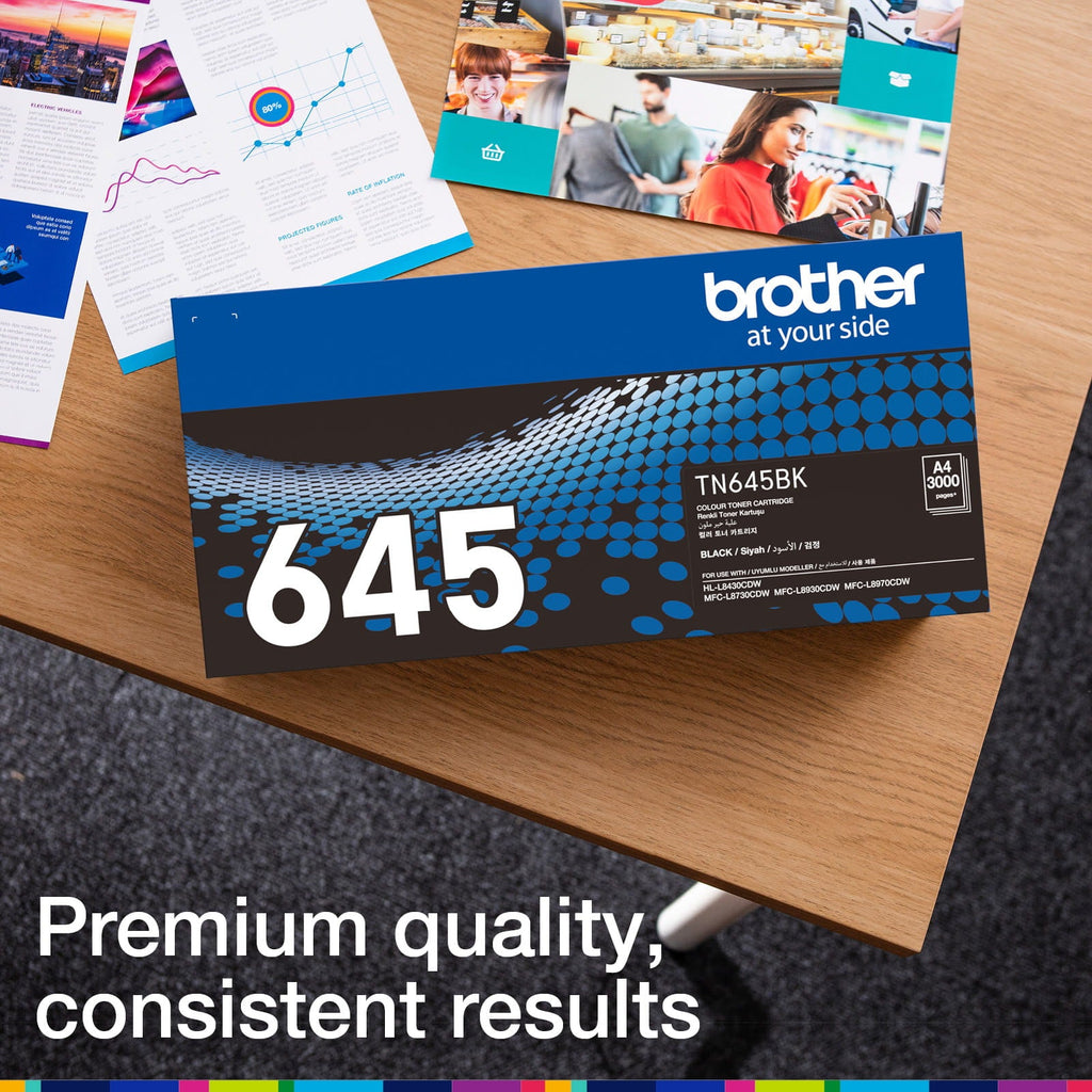 Brother TN645BK Standard Yield Toner Cartridge 3000 Pages Black