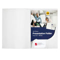 Marbig Professional Series A4 Presentation Folder Gloss White Pack of 50