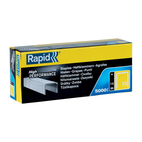 Rapid No.13 Finewire Staples 14mm Box 5000