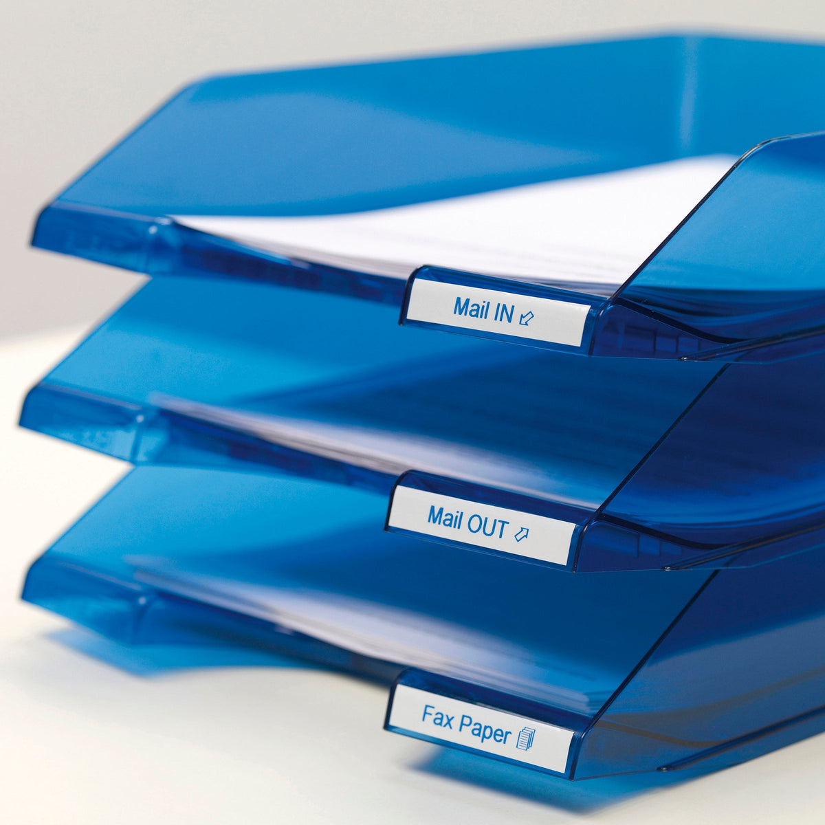 Dymo D1 Label Tape 9mm x 7m Blue on White