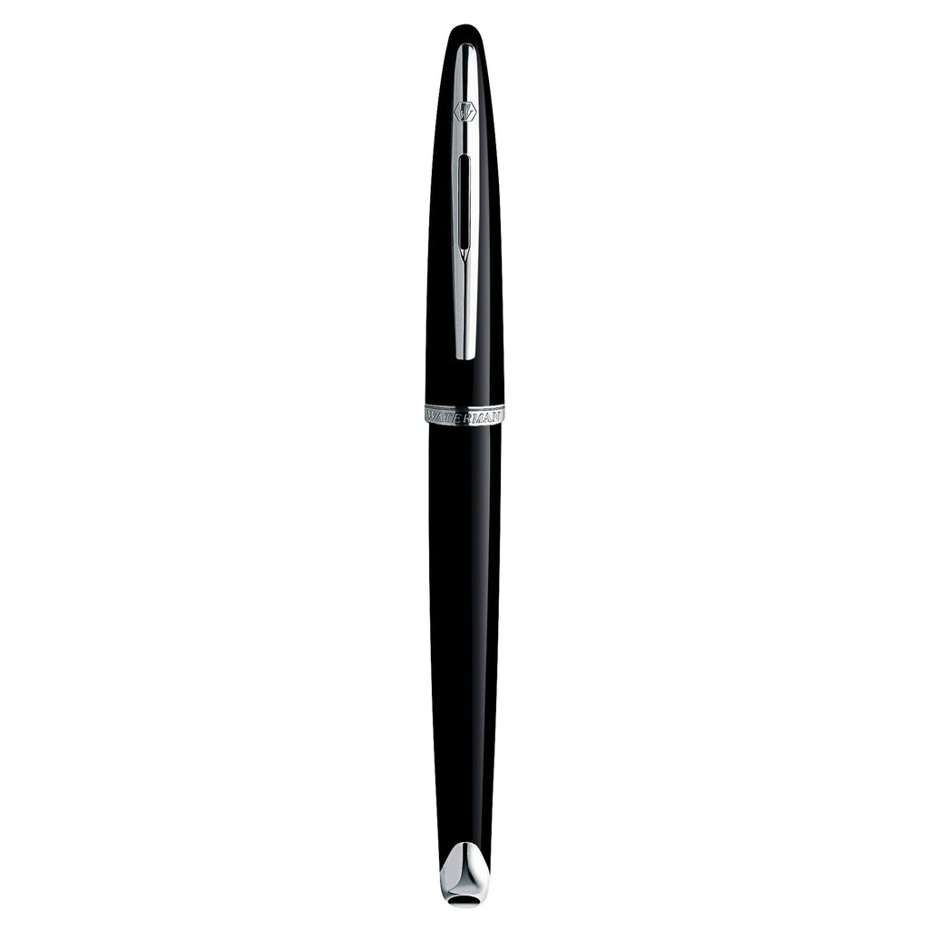 Waterman Carene Black Sea Silver Trim Fountain Pen in Box