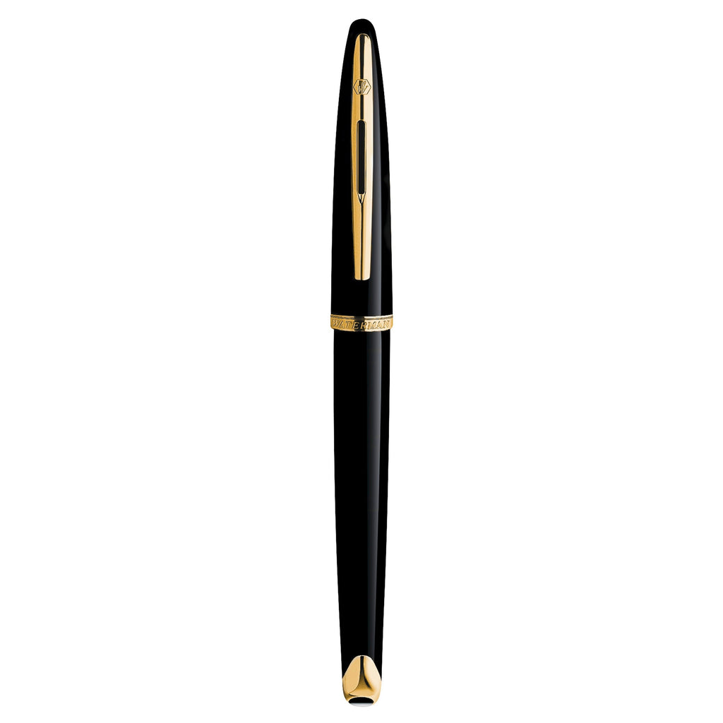 Waterman Carene Black Sea Gold Trim Fountain Pen in Box