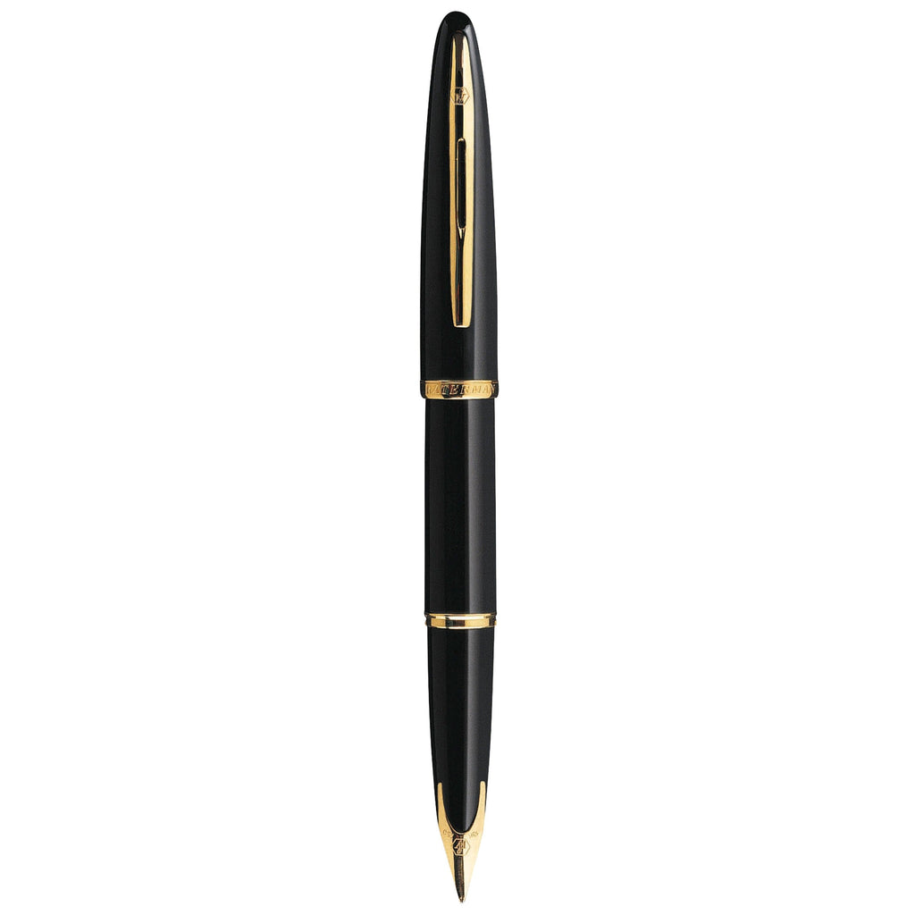 Waterman Carene Black Sea Gold Trim Fountain Pen in Box