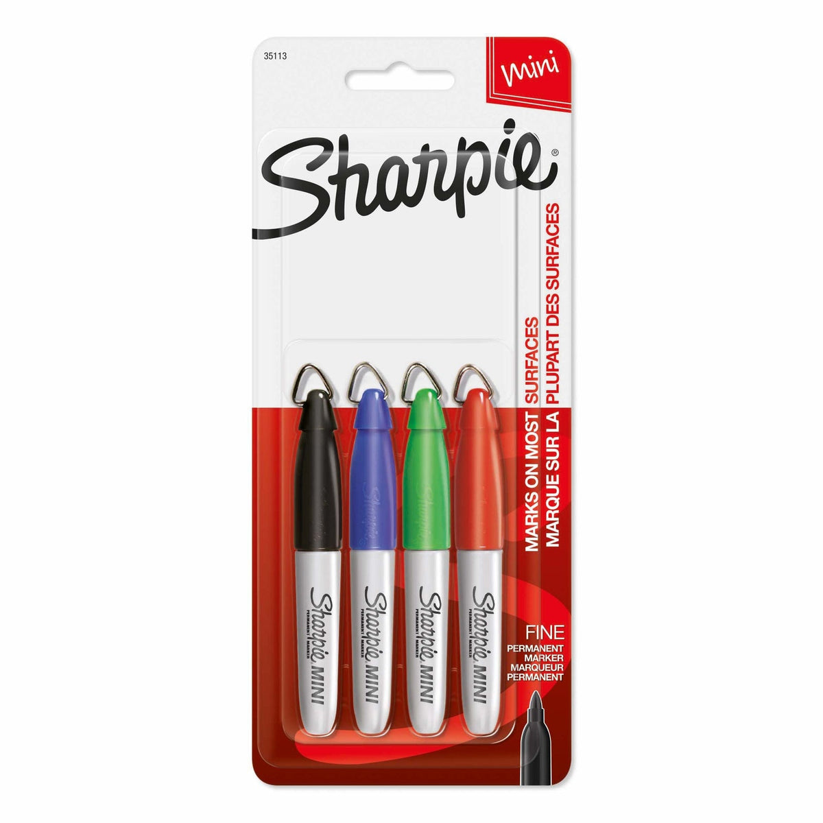 Sharpie Mini Permanent Marker Fine Point Assorted Box of 6