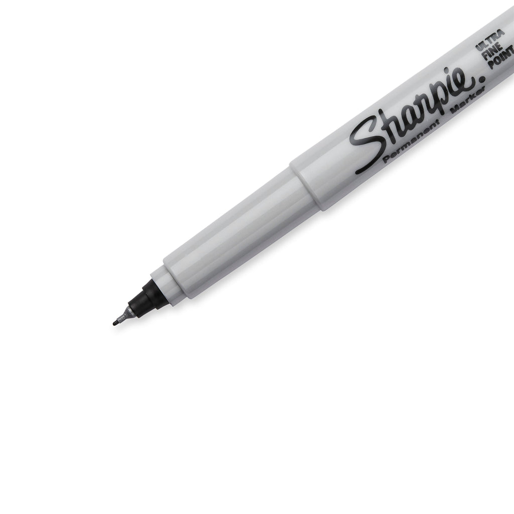 Sharpie Permanent Marker Ultra Fine Point Black Pack of 12