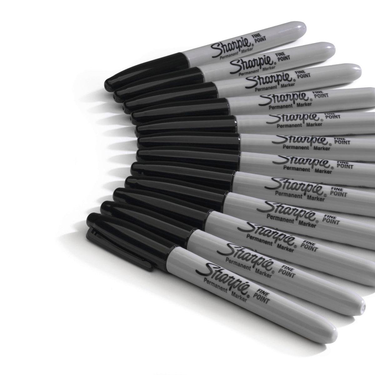 Sharpie Permanent Marker Fine Point Black Box of 12