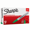 Sharpie Permanent Marker Fine Point Green Box of 12