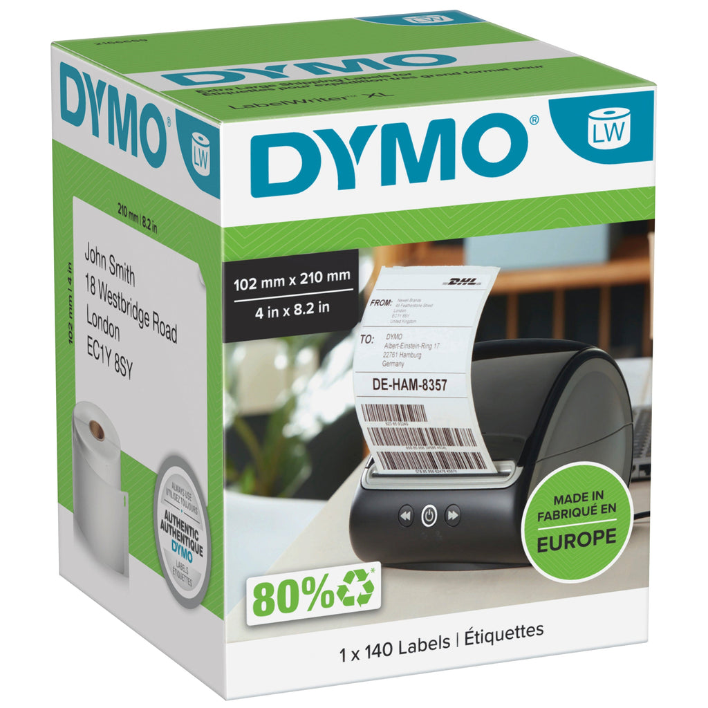 Dymo LabelWriter DHL Shipping Labels 102 x 210mm Single Roll 140 Labels