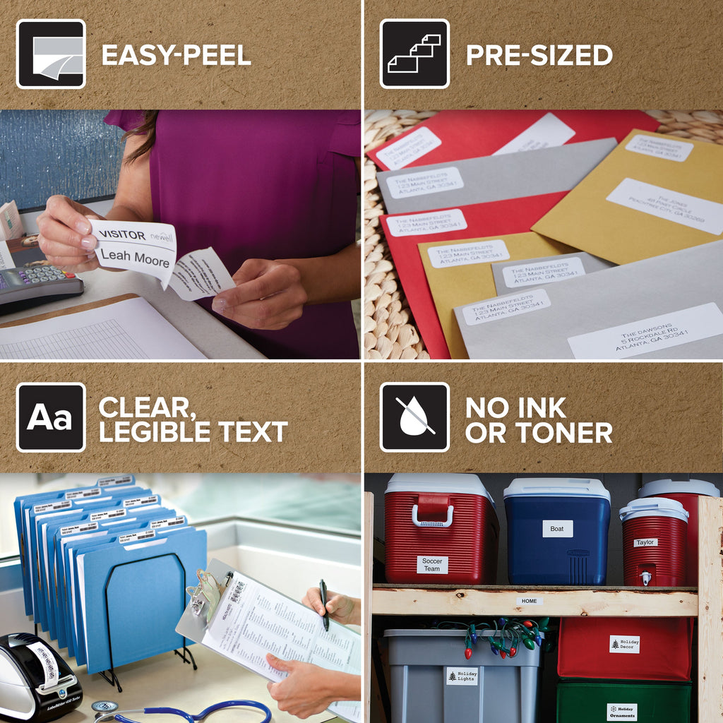 Dymo LabelWriter Return Address Labels 25 x 54mm Single Roll 500 Labels