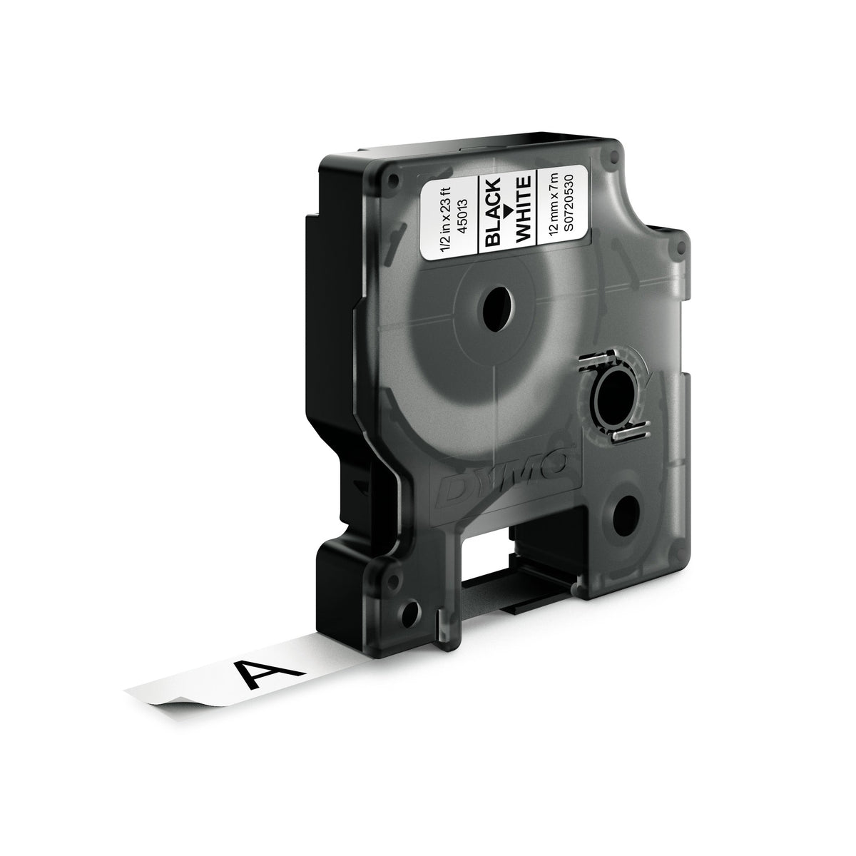 Dymo D1 Label Tape 12mm x 7m Black on White