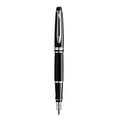 Waterman Expert Black Lacquer Chrome Trim Fountain Pen in Box