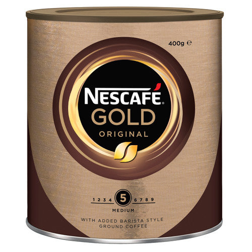 Nescafe Gold Original Instant Coffee 400g Can Case of 6