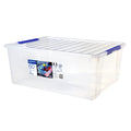 Sistema Plastic Storage Container 60L with Tray Dark Blue
