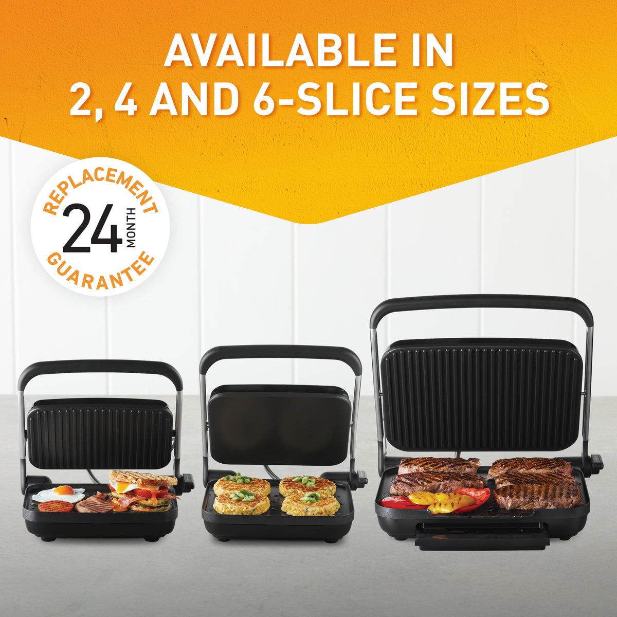 Sunbeam Caf̩ Style 2 Slice Sandwich Press and Grill Stainless