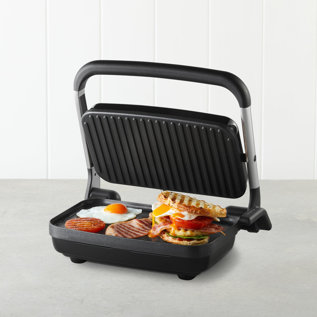 Sunbeam Caf̩ Style 2 Slice Sandwich Press and Grill Stainless