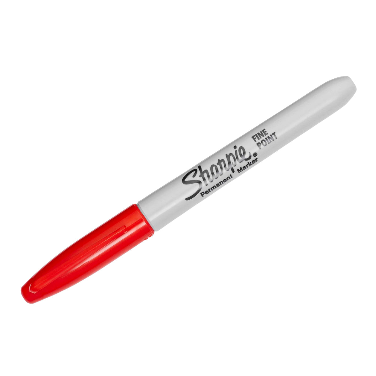 Sharpie Permanent Marker Fine Point Red Pack of 12