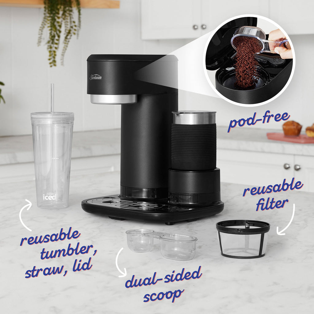 Sunbeam Iced + Hot Coffee Machine Black