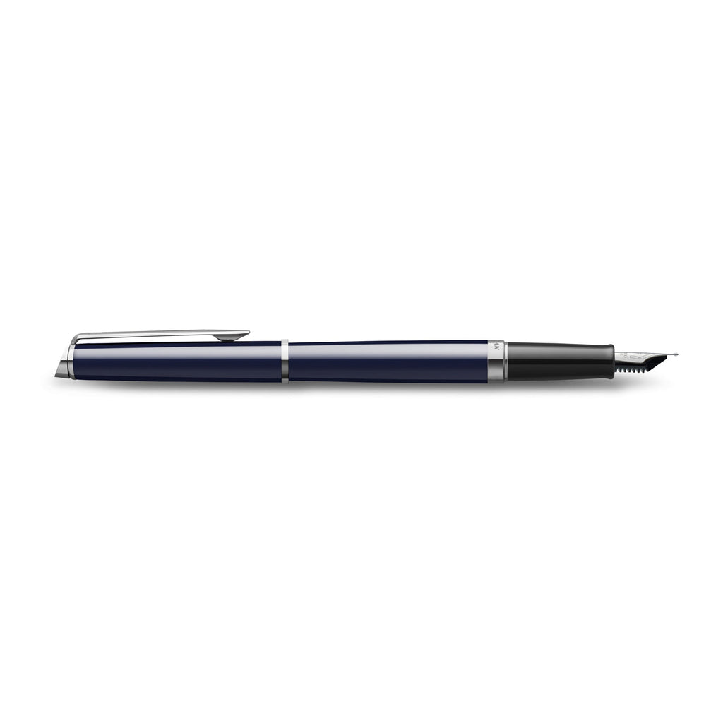 Waterman Hemisphere Blue Lacquer Chrome Trim Fountain Pen Medium Nib