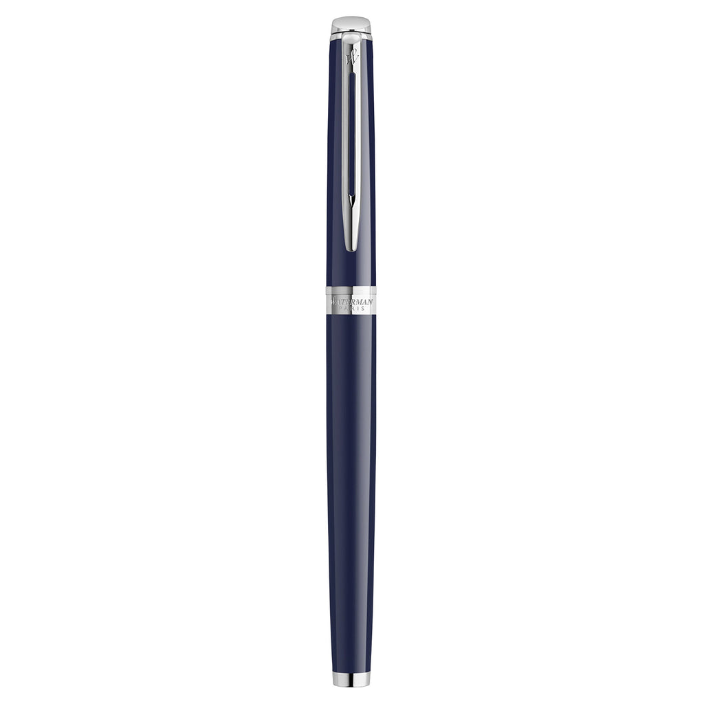 Waterman Hemisphere Blue Lacquer Chrome Trim Fountain Pen Medium Nib