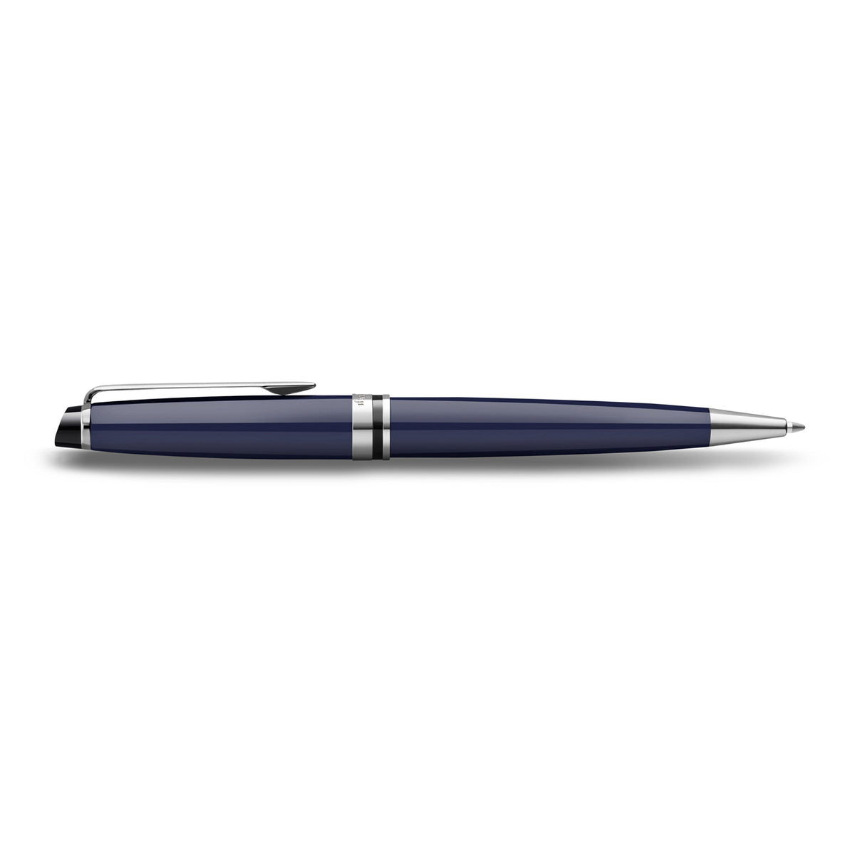 Waterman Expert Blue Lacquer Chrome Trim Ballpoint Medium Tip