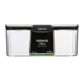 Sistema Ultra Clear Plastic Container Rectangle 2.63L Black