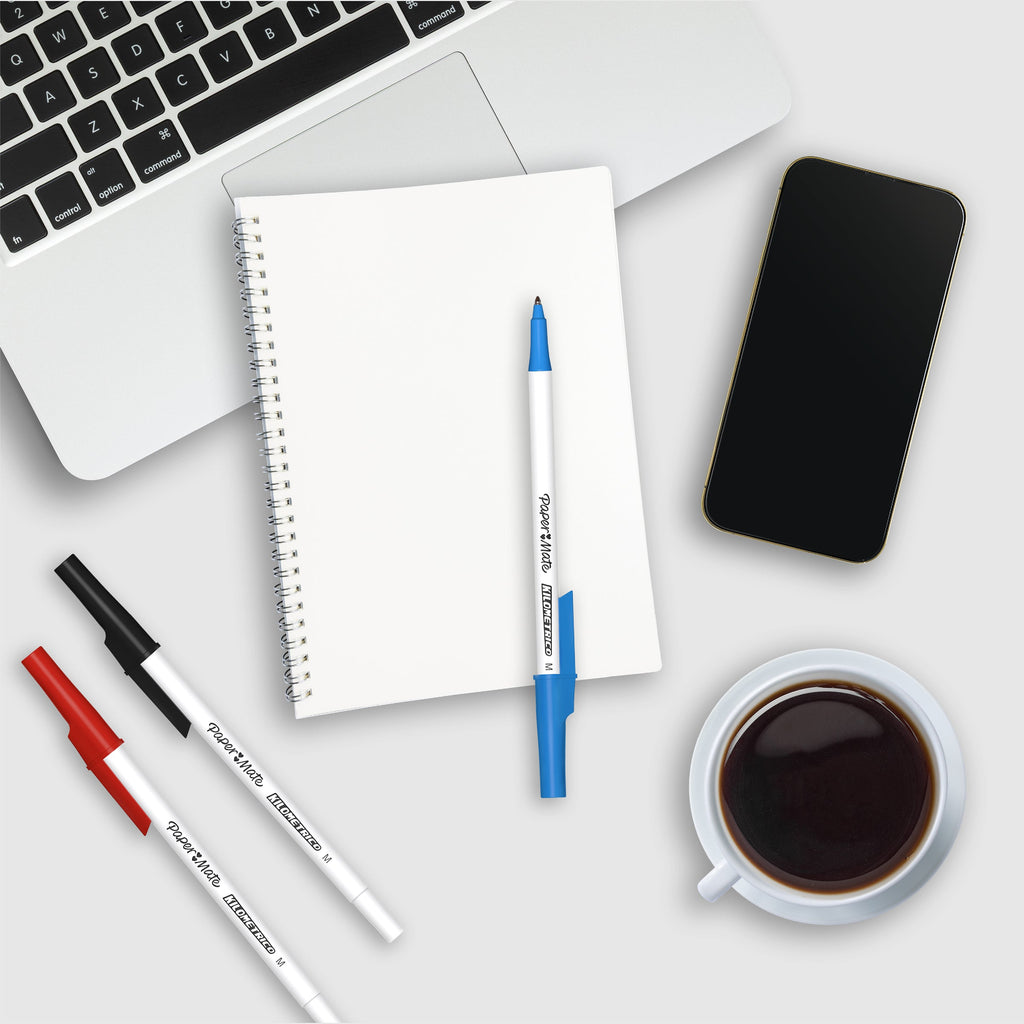 Papermate Kilometrico Ballpoint Pen 1.0mm Assorted Pack 10 Box of 12