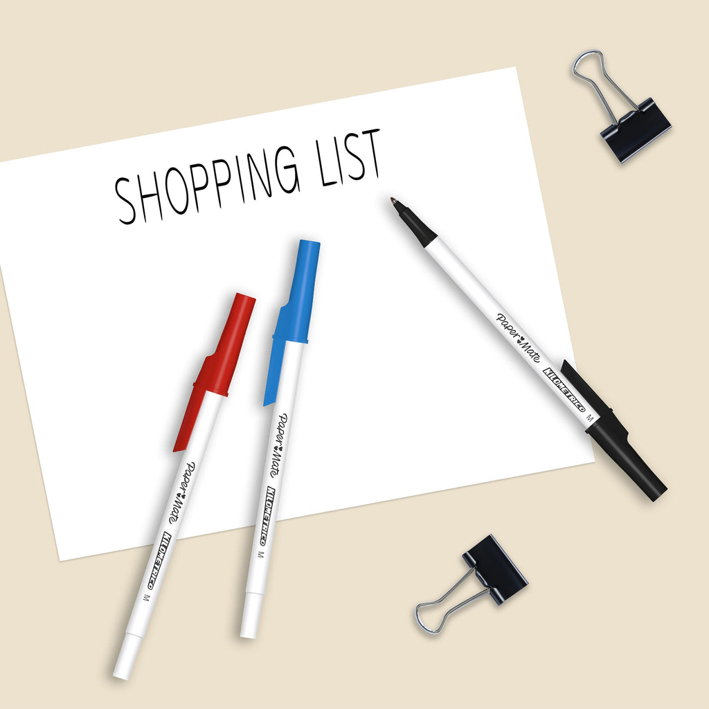 Papermate Kilometrico Ballpoint Pen 1.0mm Assorted Pack 10 Box of 12