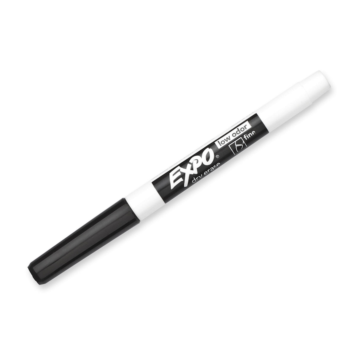 Expo 86001 Low Odour Dry Erase Markers Fine Tip Black Box 12