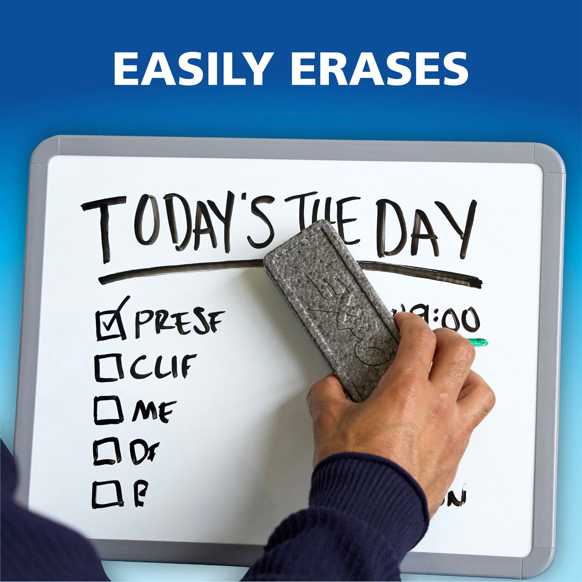Expo 86003 Low Odour Dry Erase Markers Fine Tip Blue Box 12
