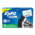 Expo Whiteboard Marker Black In Bullet Tip Box Of 12