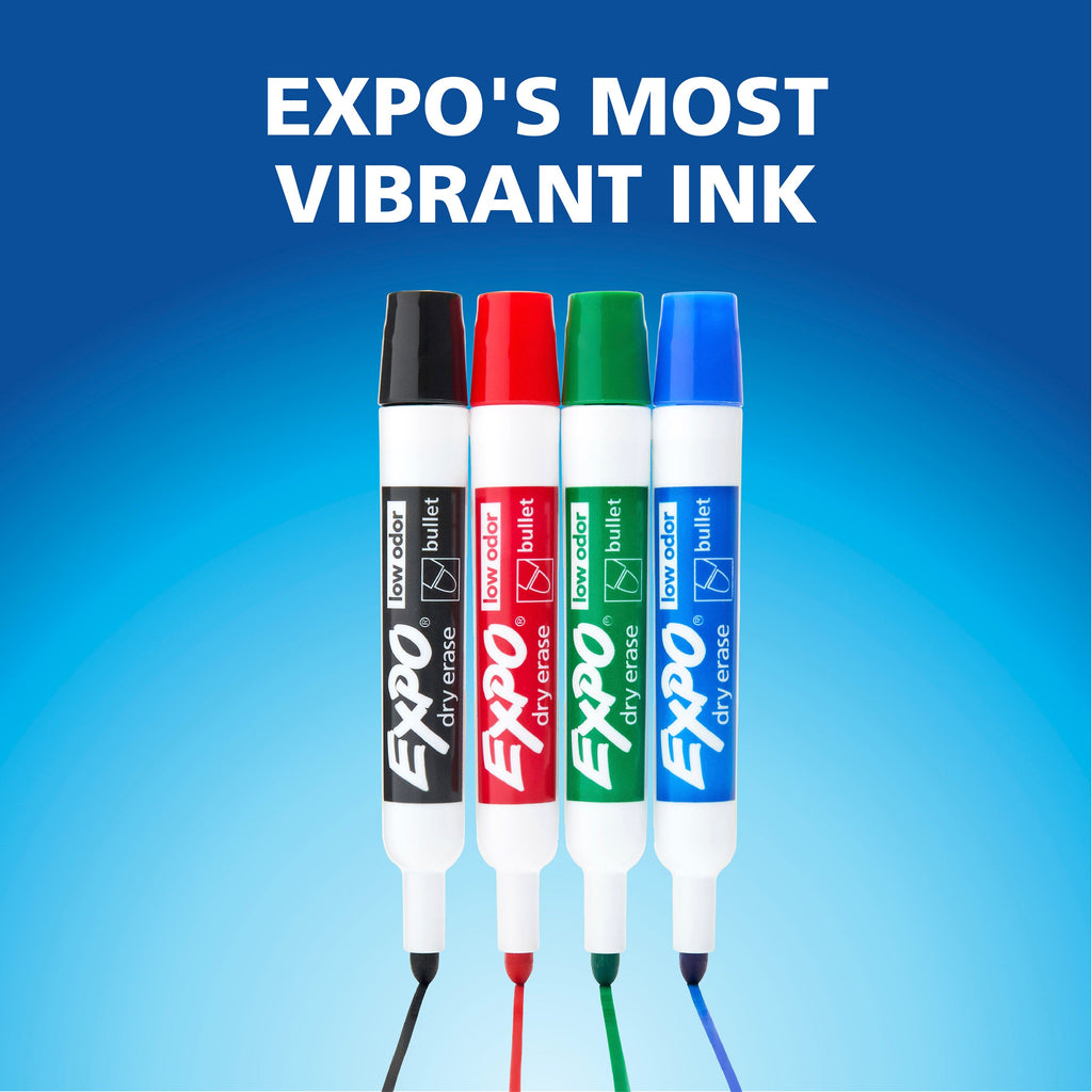 Expo Whiteboard Marker Black In Bullet Tip Box Of 12