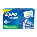 Expo Whiteboard Marker Blue Bullet Tip Box of 12