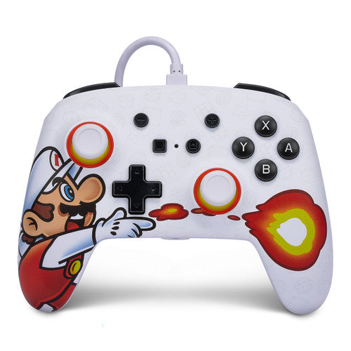 PowerA Enhanced Wired Controller for Nintendo Switch Fireball Mario