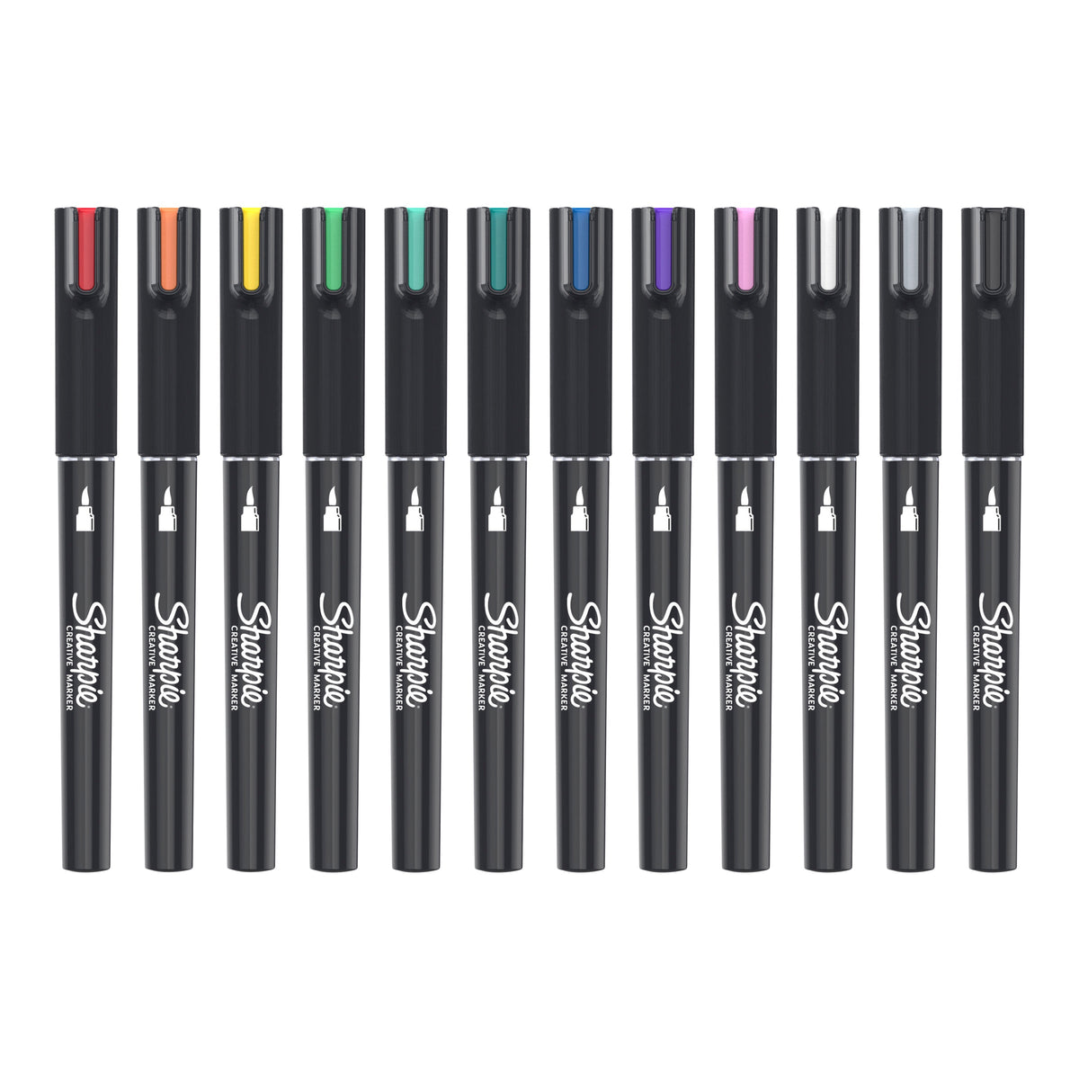 Sharpie Creative Marker Acrylic Water-Based Brush Tip Assorted Pack of 12