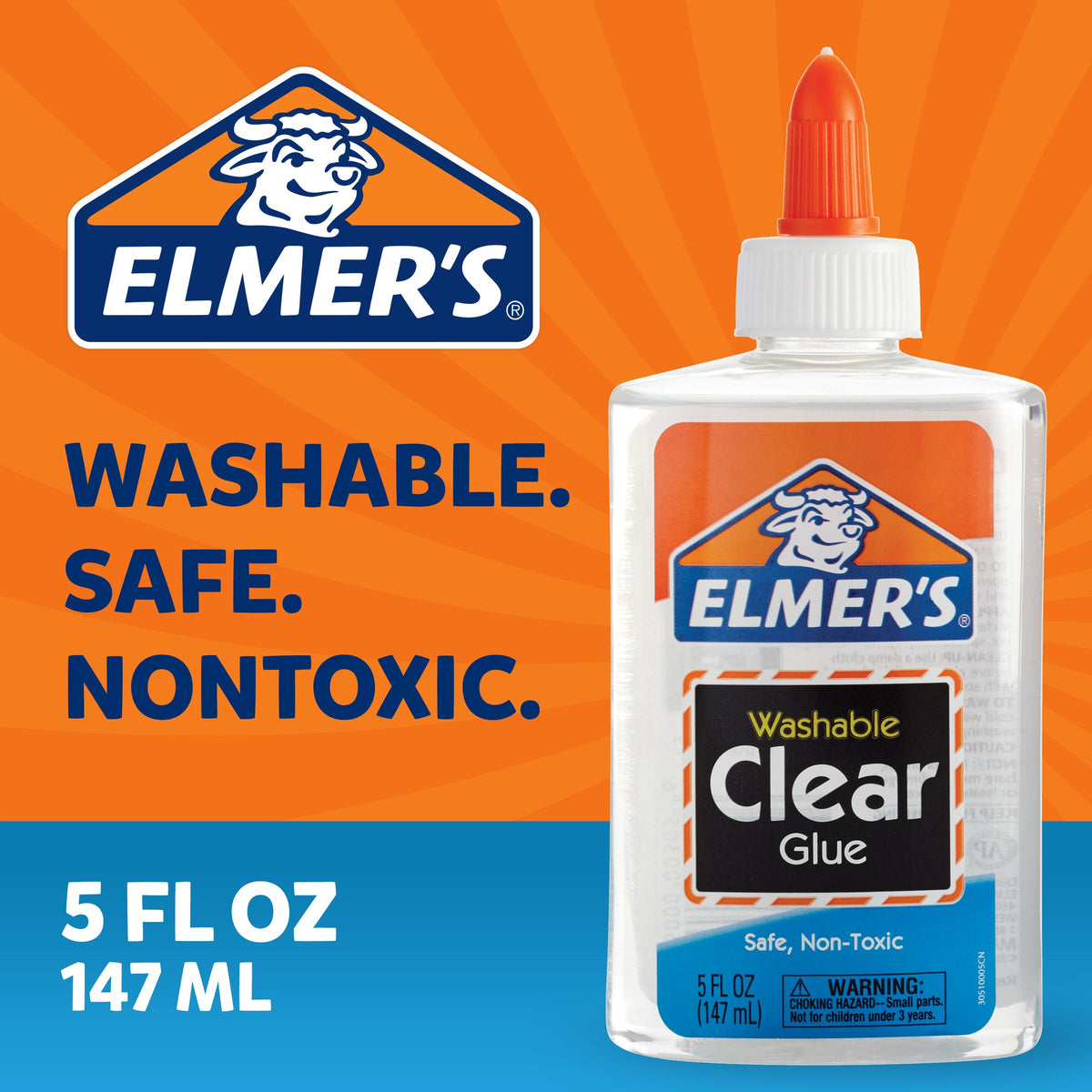 Elmers E305 Clear Liquid School Glue 148ml Box of 12