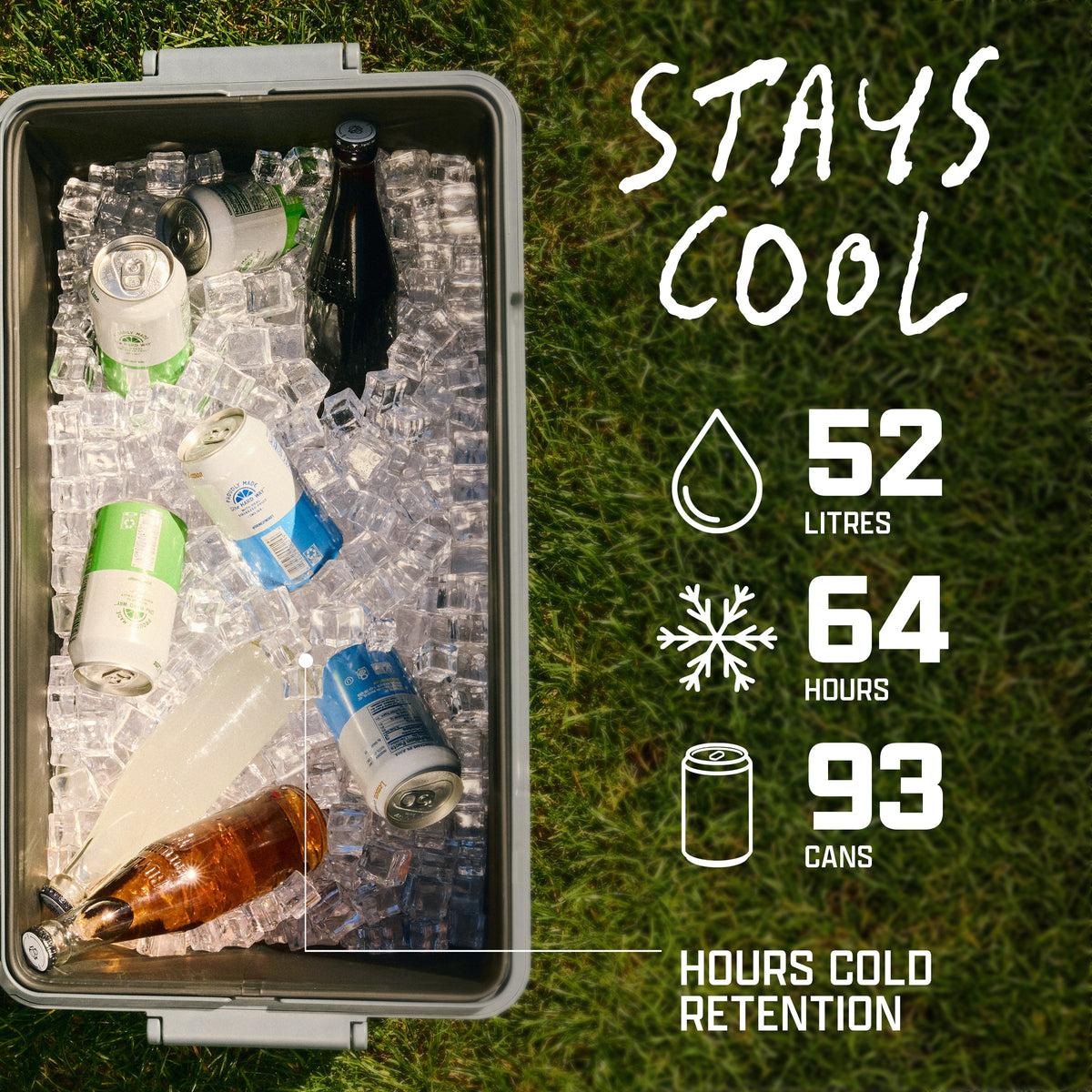 Coleman Snap 'N Go 52L Collapsible Cooler Sapphire