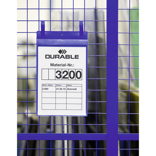 Durable Logistics Pockets with Binders A4 Portrait Pack 50
