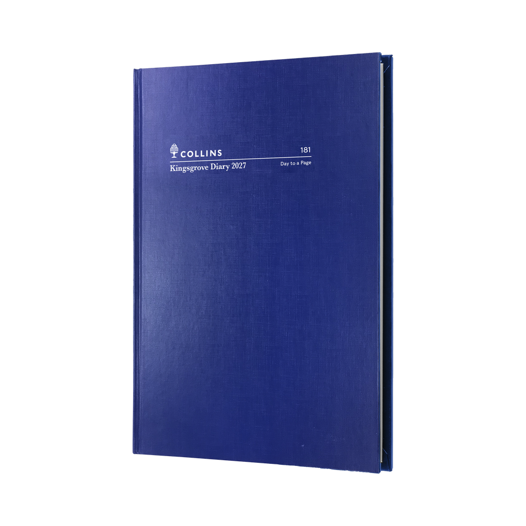 Collins Kingsgrove Diary 2027 A5 Day to a Page Blue