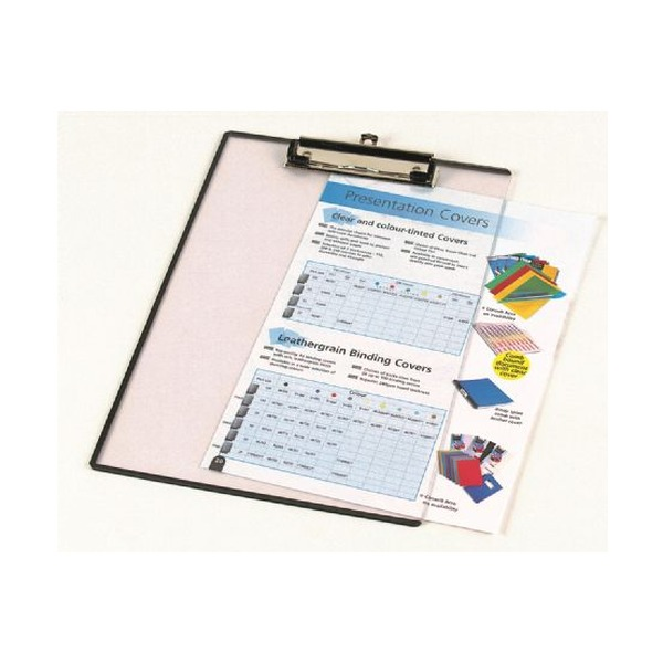 Marbig Clipboard Clearview with Insert Cover A4 Clear