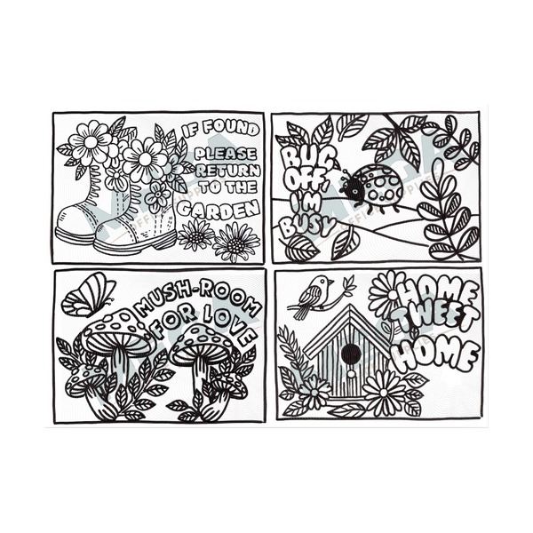 Plant Smiles, Grow Giggles, Colour in Love - Adult Blooming Garden Colouring Book