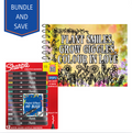 Sharpie Creative Markers and Adult Blooming Garden Colouring Book Bundle