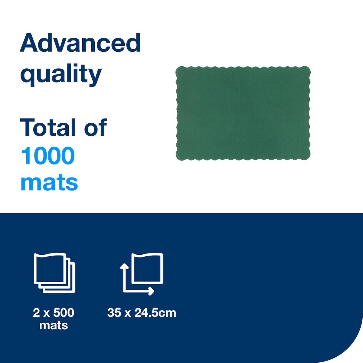 Tork Bottle Green Placemat Carton of 2