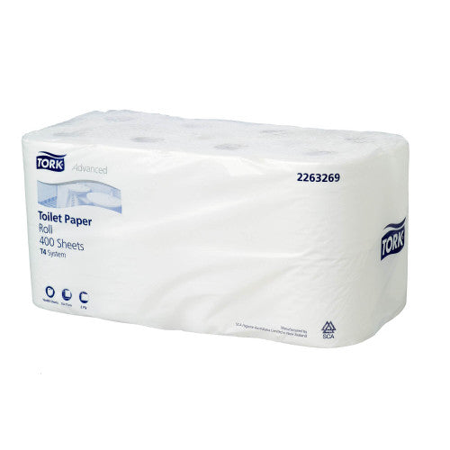 Tork Soft Conventional Toilet Roll 2 Ply Advanced T4 White 3 Packs of 16