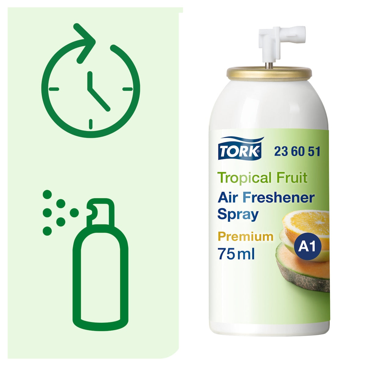 Tork Tropical Fruit Air Freshener Spray A1 75ml Carton of 12