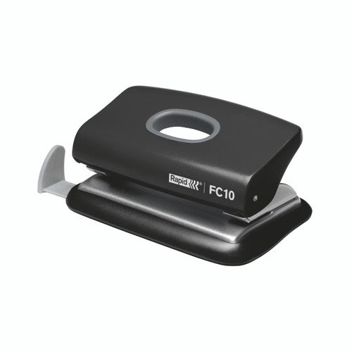 Rapid FC10 2 Hole 10 Sheet Punch Black