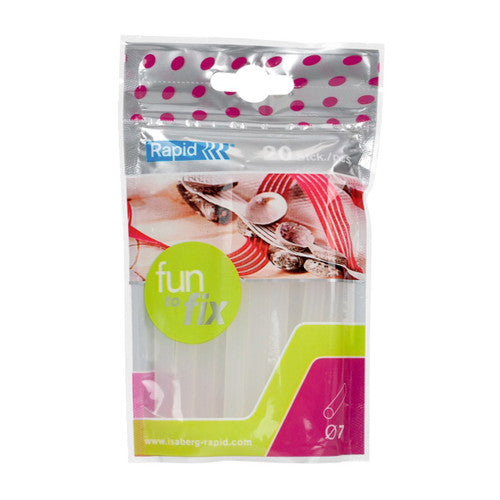 Rapid Fun to Fix 7mm Glue Stick Pack of 20