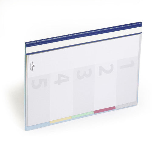 Divisoflex Organisational Folder A4 with 5 Coloured Dividers Blue Each